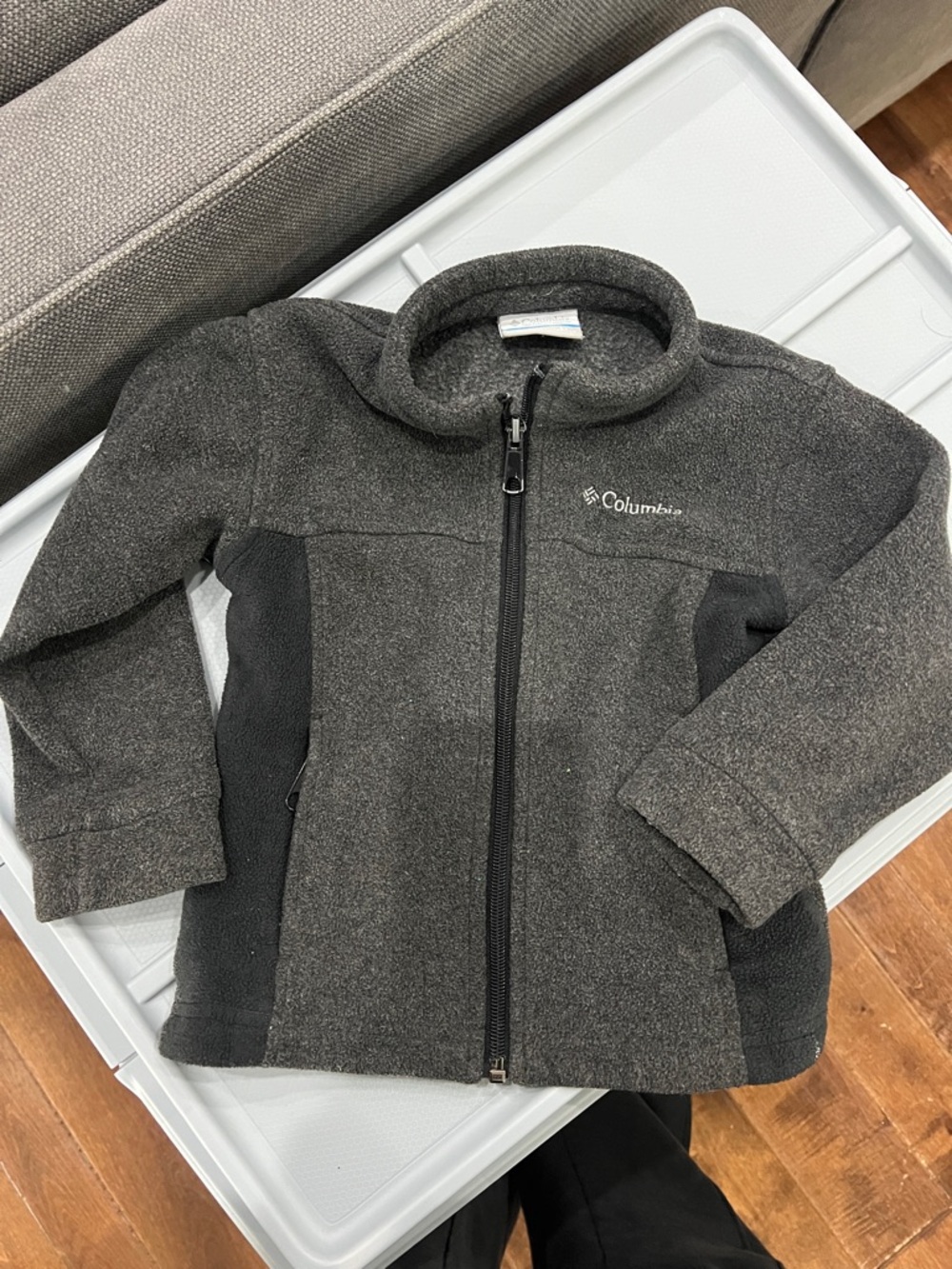 Columbia Kids Gray & Black Fleece Jacket - Full Zip